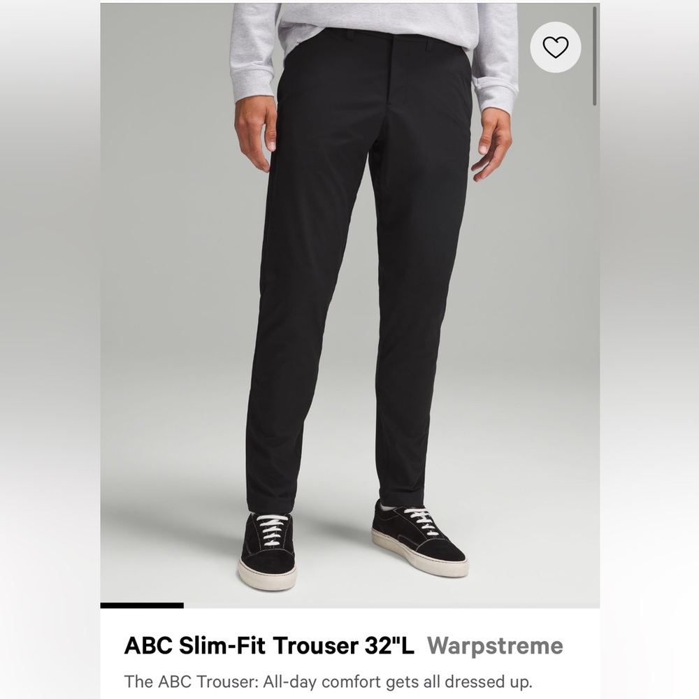 Lululemon Warpstreme ABC Slim-Fit Trouser 32”L